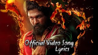 PUSHPRAJ SONG LYRICS  Pushpa 2 The Rule  Allu Arjun  Rashmika Mandanna  Music Stuff [upl. by Fraze]