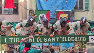 IVREA  BATTAGLIA ARANCE 2023 CARNEVALE [upl. by Standing]