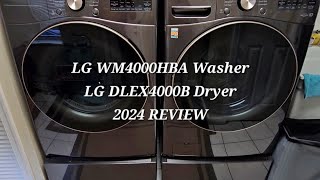 LG ThinQ Washer WM4000HBA and Dryer DLEX4000B User OverviewReview  June 2024 [upl. by Scribner]