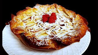 Phyllo pastry tart with apples  Apple frangipane tart  Filo pastry fruit tarts [upl. by Evatsug]