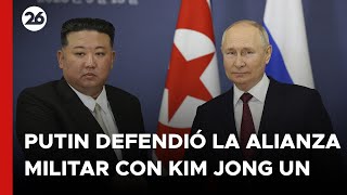 Putin defendió la alianza militar con Kim Jong Un  26Global [upl. by Aimak]