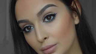 EASY AUGEN MAKEUP  5 Minuten  Sanna Khan [upl. by Nesnaj]