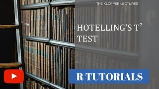 Hotelling Tsquared test using R [upl. by Geehan]