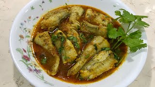 Bumbal curry  bombay duck curry by apna desi khana [upl. by Bart]