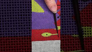 How to stitch an Eyelet on Needlepoint Canvas [upl. by Raphael]