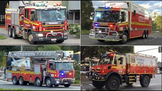 Specialist Fire amp Rescue Vehicles Responding  MiniCompilation 4 Queensland Australia [upl. by Lewej595]