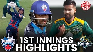 1st Innings Highlights  Toronto Nationals vs Vancouver Knights  Match 15  Global T20 Canada 2024 [upl. by Doownel]