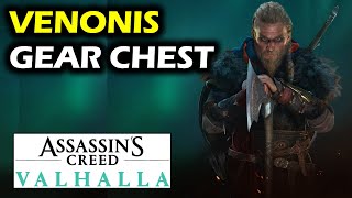 Venonis Gear Chest Behind Barred Door  GearArmor Chest  Assassins Creed Valhalla [upl. by Arot533]