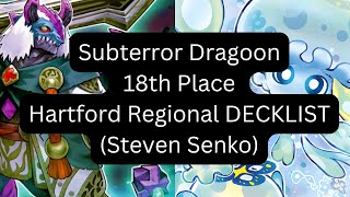 Subterror Dragoon 18th Place Hartford Regional YuGiOh Decklist Steven Senko [upl. by Katzen]