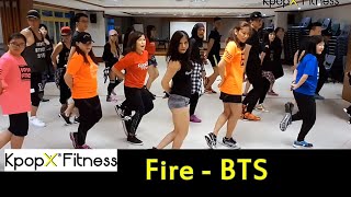 FIRE BY BTS  KPOPX FITNESS  KPOP WORKOUT  CARDIO  HIP HOP  DANCE FITNESS  KPOP DANCE [upl. by Ynatsyd]