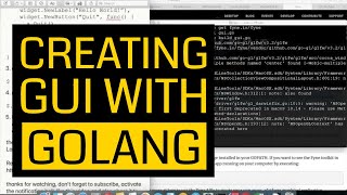 Creating GUI with GOLANG [upl. by Namyw]