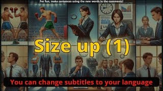 Size up meaning 1 with 5 examples [upl. by Doone903]