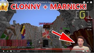 CLONNYGAMES amp MARNICK REAGEREN OP MIJN GRATIS FAKE MINETOPIA SERVER [upl. by Richards]