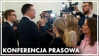 Konferencja prasowa marszałka Sejmu Szymona Hołowni [upl. by Danell]