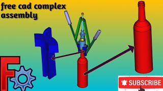 part 4 10 piece complex assembly assembly question cad freecad assembly 3d [upl. by Dorita]