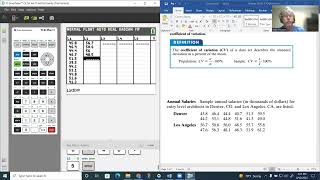 24 TI84 Coefficient of Variation [upl. by Deerdre]