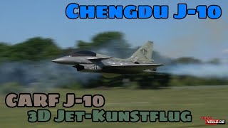 CHENGDU J10 3D JET Kunstflugmodell by CARF  SCALE MODEL scale 3d jets military airplane show [upl. by Keg]