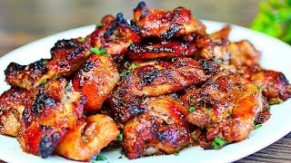 Honey Garlic Baked Chicken Thighs Recipe  Easy Chicken Recipe [upl. by Dlnaod]