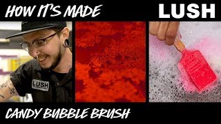 Lush How It’s Made Candy Bubble Brush Reusable Bubble Bar 2018 [upl. by Aerdnat]