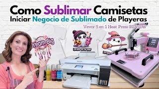 Que Necesito para Iniciar Negocio de Sublimado de Camisetas 🪷 Como Sublimar Playeras [upl. by Nita]