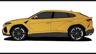 Lamborghini Urus Drawing Secrets REVEALED [upl. by Vito260]