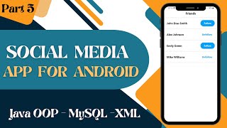 Social Media App for Android using Java and MySQL Part 5 [upl. by Brannon584]