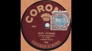 Orchestre Corona quot Mon Homme quot 1921 [upl. by Riesman]