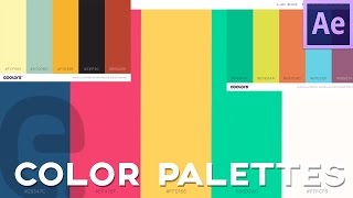 Color Scheme Generator  find and import color palettes  After Effects Tutorial [upl. by Ennagrom]