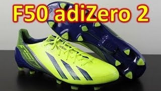 Adidas F50 adizero miCoach 2 Synthetic ElectricityHero Ink  Unboxing  On Feet [upl. by Lilith]