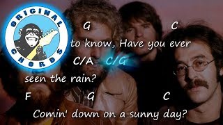 Creedence Clearwater Revival  Have You Ever Seen The Rain  Chords amp Lyrics [upl. by Krilov]