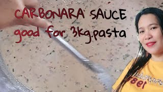 CARBONARA SAUCEgood for 3kgpasta [upl. by Eidnew]