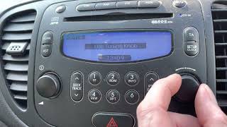 Hyundai i10 Clock setting Set the clock in the radio [upl. by Aramas533]