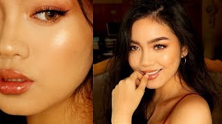 SEXY GLOSSY VALENTINES DAY MAKEUP ♡ Jessica Vu [upl. by Stella405]