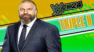 WWE 2K24  Triple H Signatures and Finishers [upl. by Acisey791]