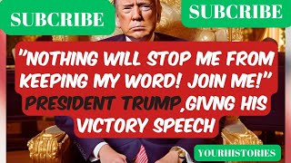 PRESIDENT TRUMPS VICTORY SPEECH [upl. by Uella]