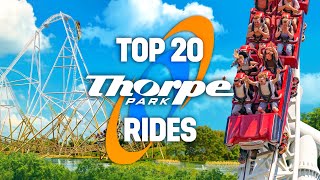 TOP 20 Rides at Thorpe Park 2024 [upl. by Siari491]