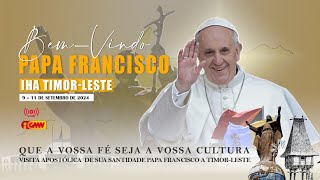 TRANSMISAUN DIRETA CHEGADA PAPA FRANCISCO IHA TIMORLESTE Día 09092024 [upl. by Odlamur267]