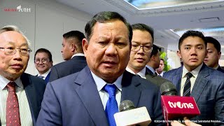 Ket Pers Presiden Prabowo Usai Bertemu dengan Anggota Korporasi USINDOWashington DC 11 Nov 2024 [upl. by Assilla]