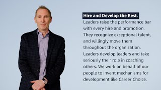 quotHire and Develop the Bestquot Leadership Principle Explained by Amazon CEO Andy Jassy [upl. by Neik]