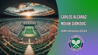 Carlos Alcaraz vs Novak Djokovic  Wimbledon 2024 Final  LIVE [upl. by Amsed]