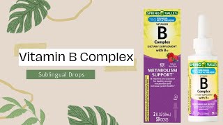 Spring Valley Vitamin B Complex Sublingual Drops  Review 2022 [upl. by Ora]