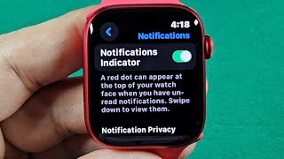 Show Notification Red Dot Indicator on apple watch series 9 [upl. by Ardme228]