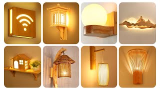 49 Creative Wooden Wall Lighting Fixtures Ideas To Brighten Up Your Home  Wall Lamp  Wall Sconces [upl. by Aihcela]