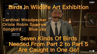 RDR2Quick HuntCardinalWoodpeckerOrioleRobinSparrowSongbirdBlueJay100 3Star Spawn Location [upl. by Durrace]