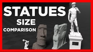 STATUES  3D FullScale Sizes 🗿 [upl. by Alyosha]