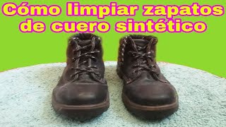 Cómo limpiar zapatos de cuero sintético [upl. by Ardnalak]