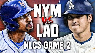 NEW YORK METS vs LA DODGERS  NLCS Game 2  LIVE Play By Play amp Reaction [upl. by Lledyr]