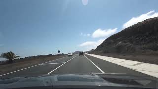 Driving in Playa Blanca  Airport to Playa Blanca [upl. by Dnana]