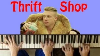 Macklemore  Thrift Shop Piano Cover Duet by The Master Twins [upl. by Groome]