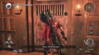 Nioh Give Dung Ball Get Thanks Gesture to Man in Defiled Castle [upl. by Gun]